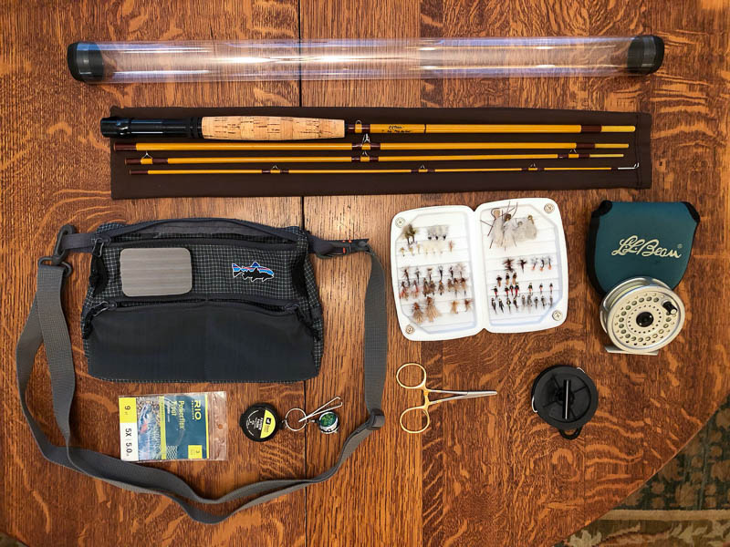 Pack Rods and High Country load out., Fishing with Fiberglass Fly Rods